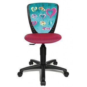 Topstar Topstar - dětská židle S'COOL NIKI - srdce, plast + textil