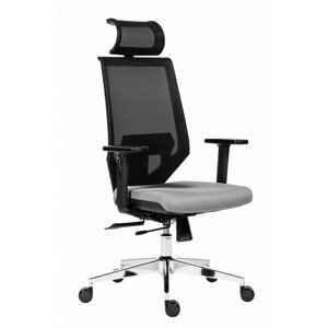 Antares EDGE - Antares kancelářská židle - šedá, plast + textil + kov