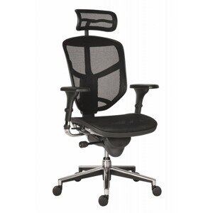 Antares Exkluzivní židle ENJOY - Antares s podhlavníkem síťovaná, plast + textil + kov