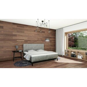 Slumberland HALIFAX - designová postel s úložným prostorem, celočalouněná + lamino