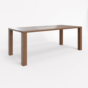 BMB RUBION bez lubu - masivní dubový stůl 100 x 180 cm, dub masiv