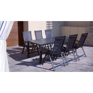 Texim VIKING XL - zahradní jídelní stůl + 6 x židle MONA