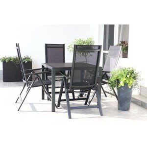 Texim VIKING M - zahradní jídelní stůl + 4 x židle TONY