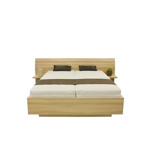 Ahorn SALINA - dvoulůžková postel s širokým čelem 180 x 200 cm, lamino