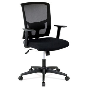 Autronic Kancelářská židle - černá - 60 x 95-105 x 58 cm, plast + textil