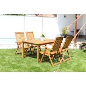 Texim LUC - zahradní jídelní stůl + 4 x židle VIET