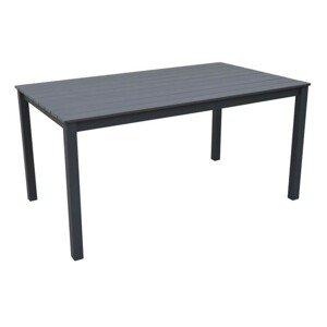 Asko a.s. Stůl zahradní CALVIN 143 barva: šedá / antracit, hliník + polywood
