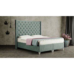 Materasso VIENNA - čalouněná postel (typ potahu D) 180 x 200 cm, celočalouněná + MDF deska