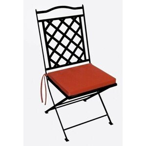 IRON-ART ST. TROPEZ - stabilní kovová židle se sedákem, kov