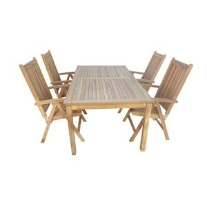 Texim GARDEN II. - zahradní jídelní stůl GARDEN II + 4 x židle EDY