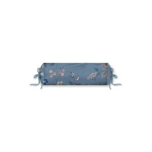 Pip Studio Pip Studio polštář s výplní Kawai Flower Roll Cushion Blue 22x70, Bavlněný perkál