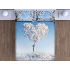 Gipetex Natural Dream 3D italské povlečení 100% bavlna Love tree - 220x200 / 2x70x90 cm